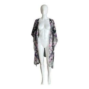 Patrons of Peace Floral Kimono Cover-Up Size M/L